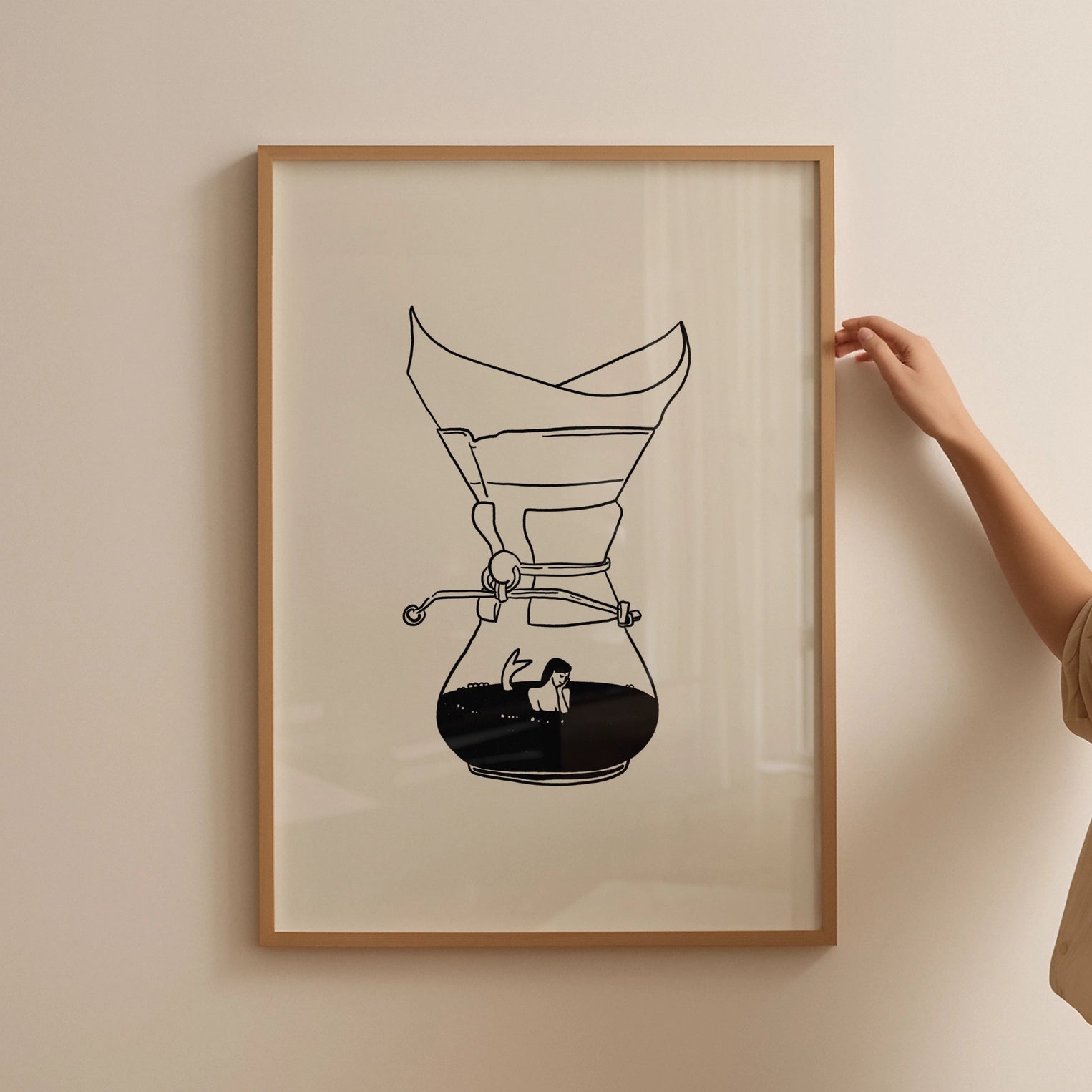 Pour Over Coffee Art Print (8x10) – Happy Keeps