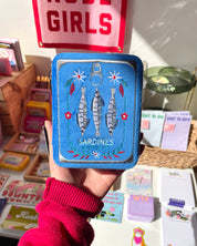 Velvet Jewelry Case - Sardine Tin
