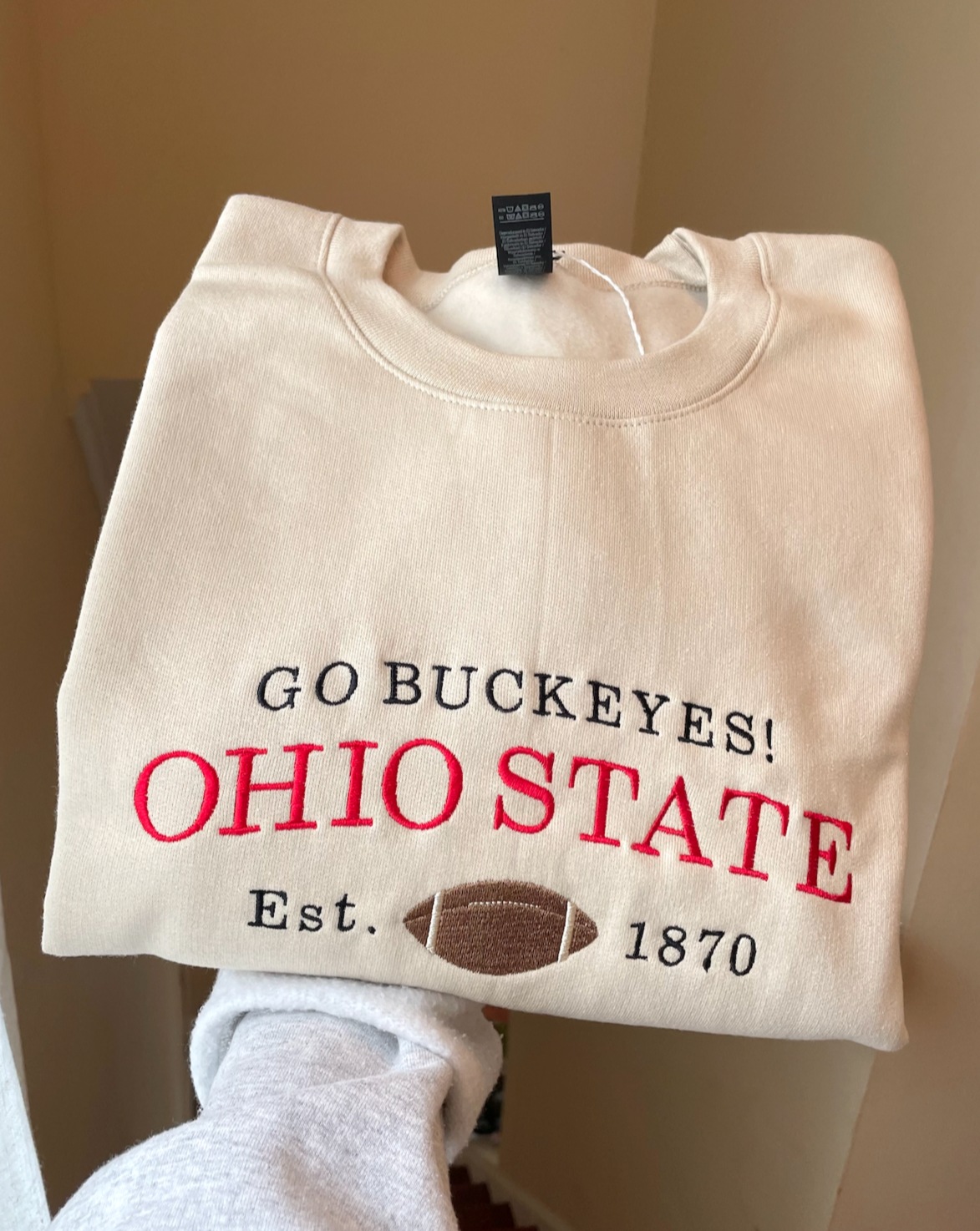 Ohio state top football sweatshirt