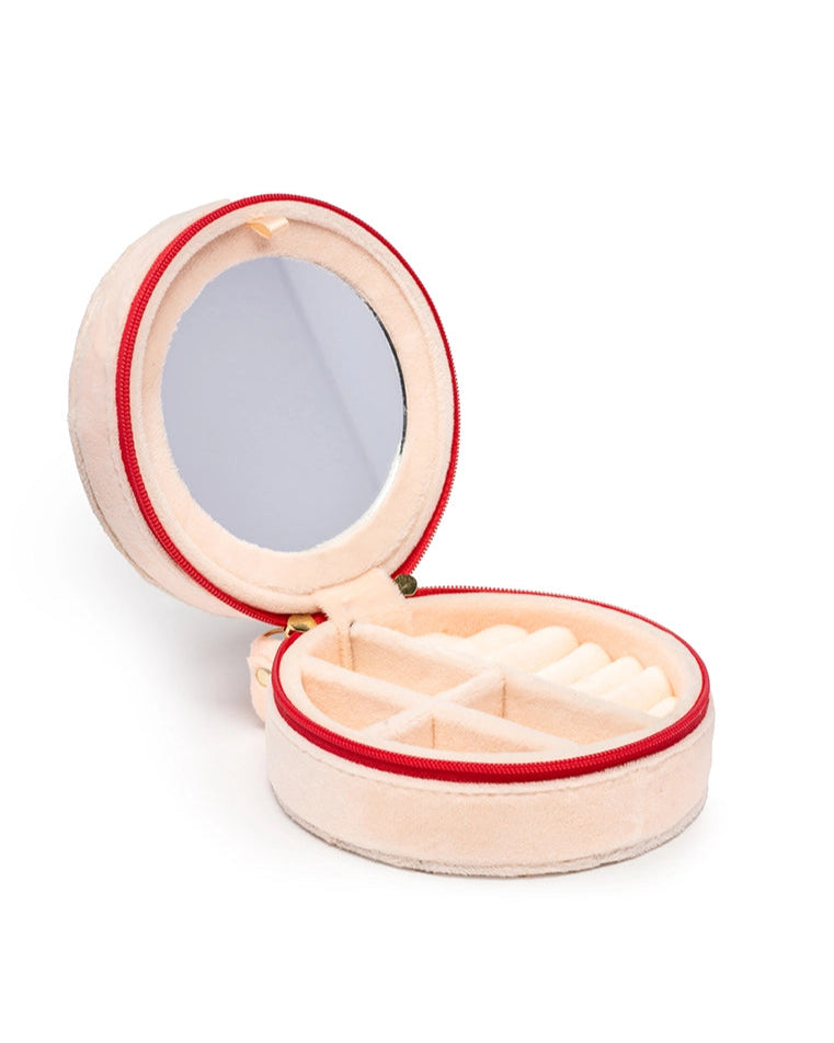 Velvet Jewelry Case - Cherries