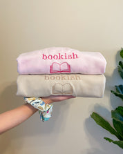 Bookish Crewneck Sweatshirt - Light Pink