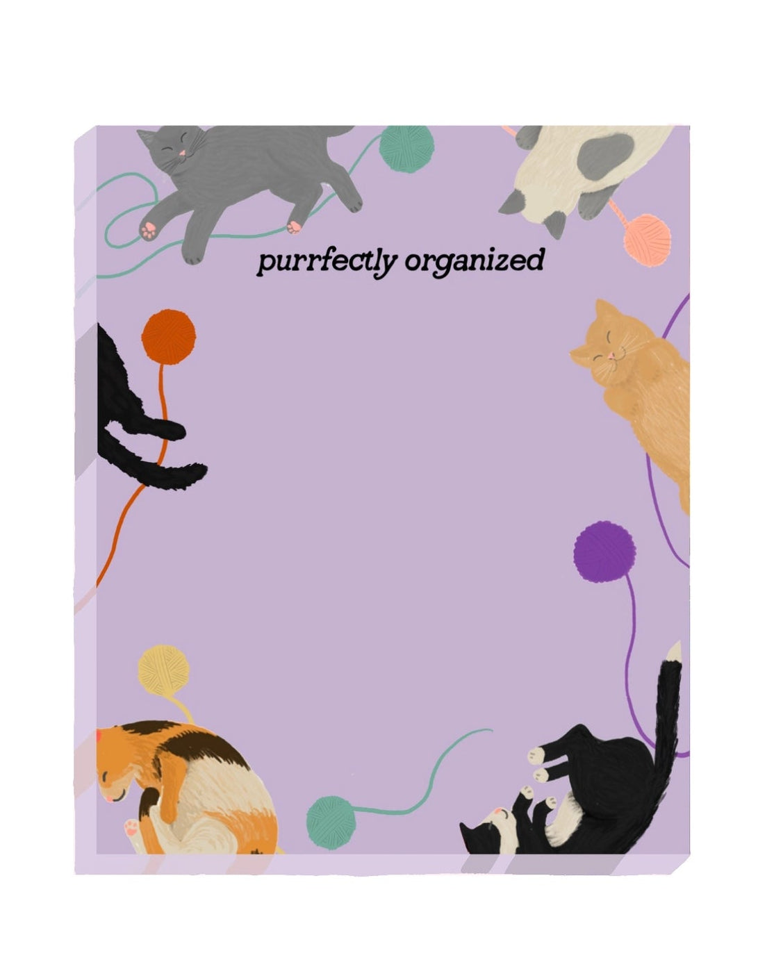 Purrfectly Organzied Notepad