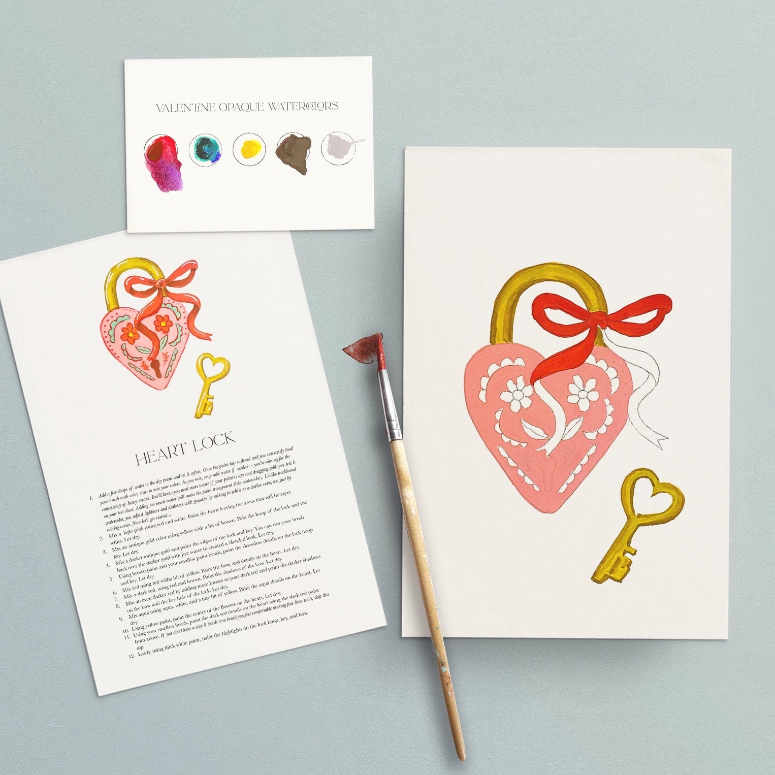 Watercolor Painting Kit : Love Bomb
