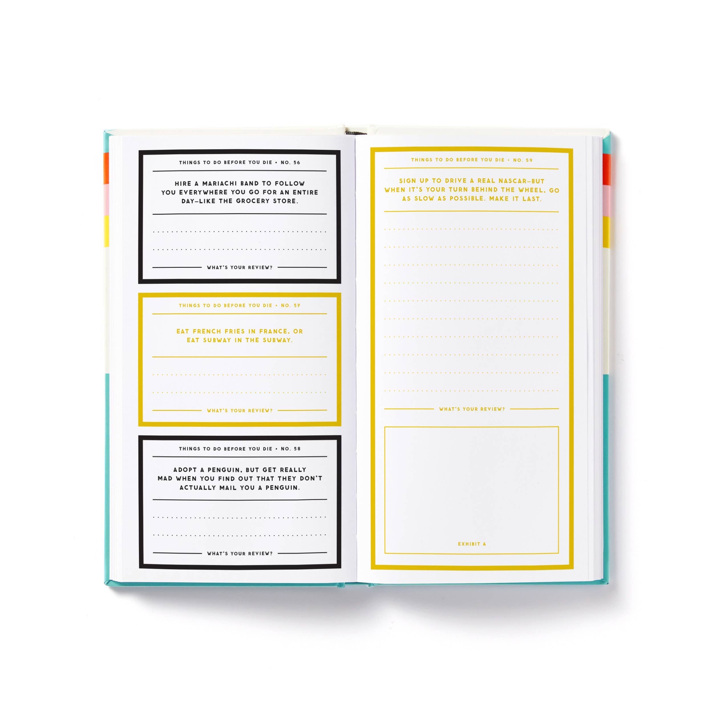 A Million Things to Do Before You Die Prompted Journal