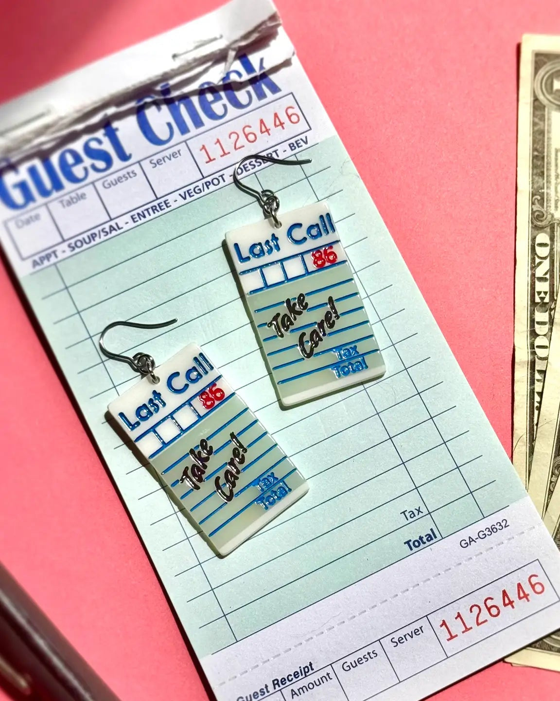 Guest Check Earrings