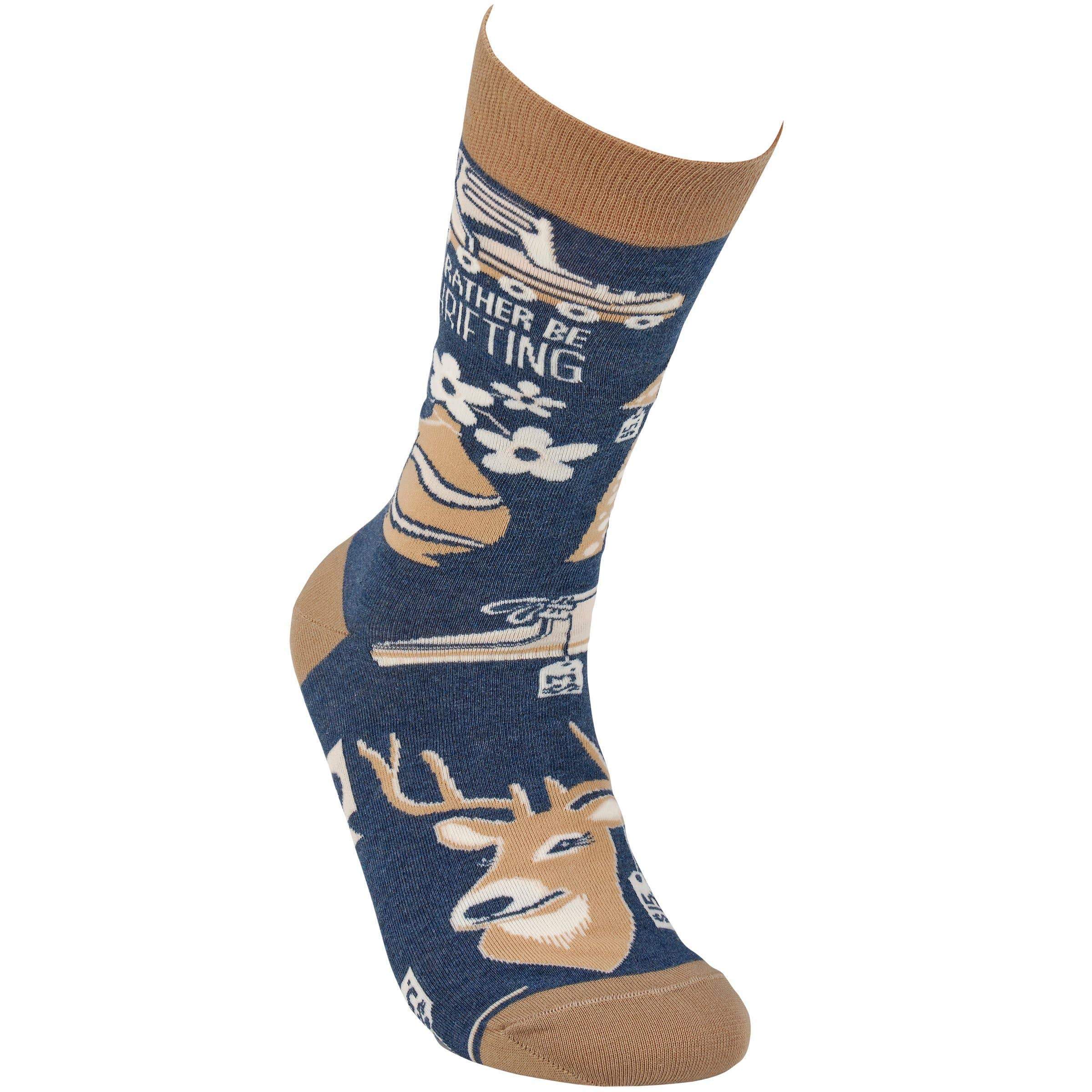 Rather Be Thrifting Socks