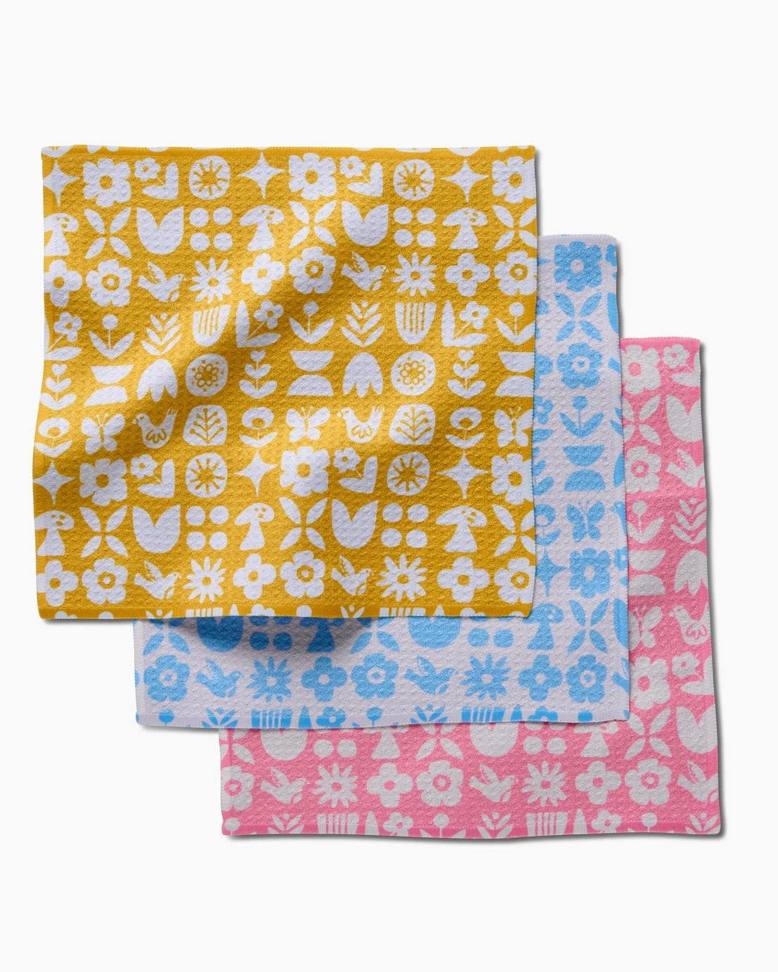 Dish Cloth Set - Floral Patterned