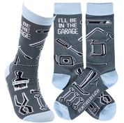 I'll Be In The Garage Socks