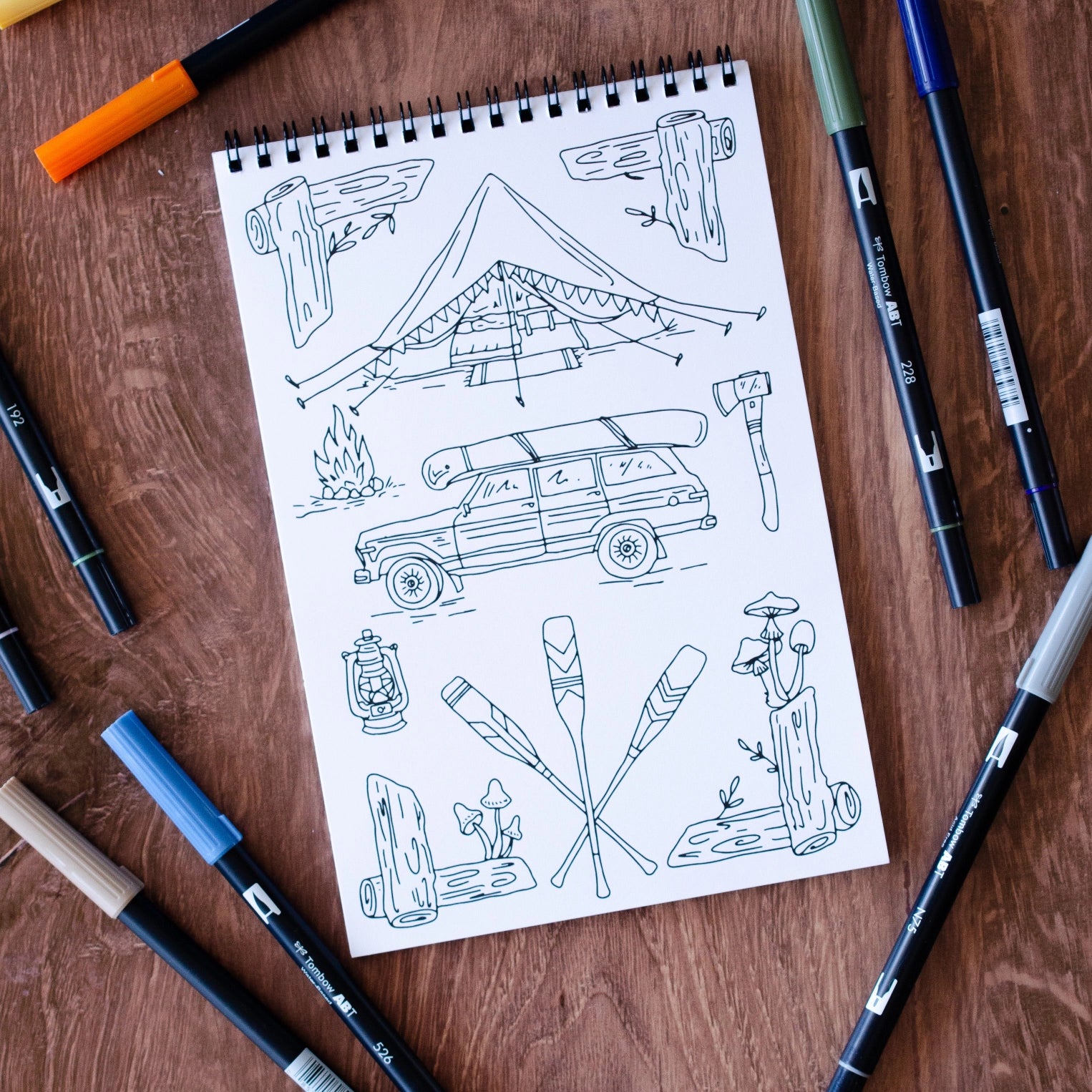 Outdoor Adventure Premium Coloring Book