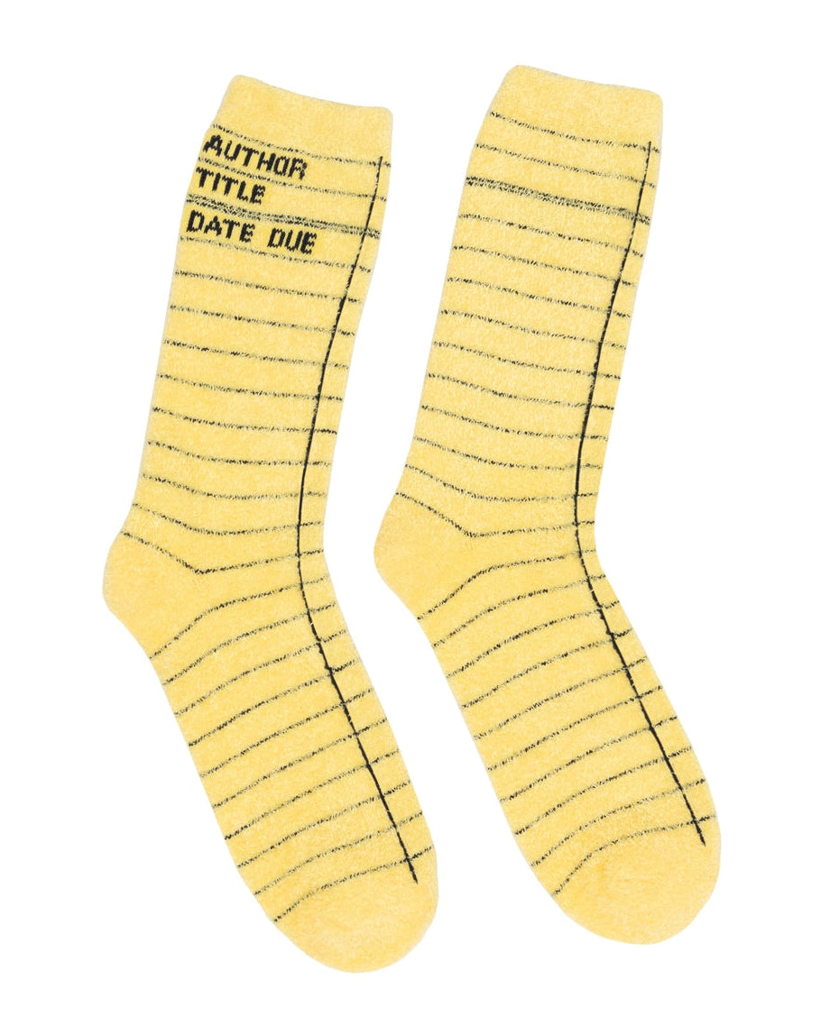 Library Card Cozy Socks
