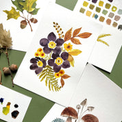 Watercolor Painting Kit : Woodland Botanicals