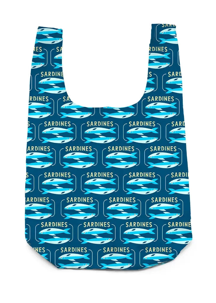 Bag Charm / Reusable Shopping Bag - Sardines