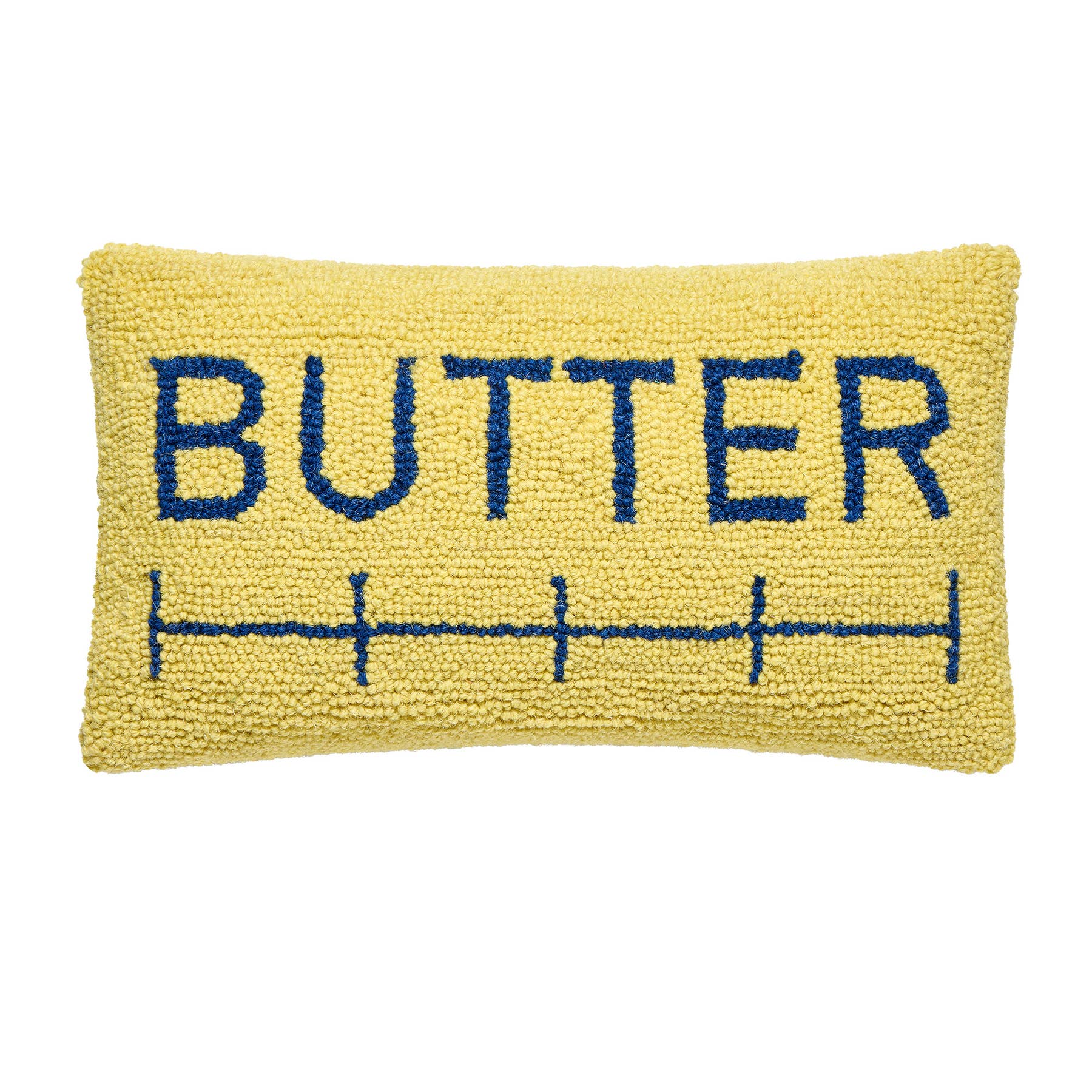 Butter Wool Hook Pillow