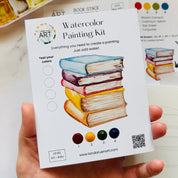 Book Stack Mini Watercolor Kit