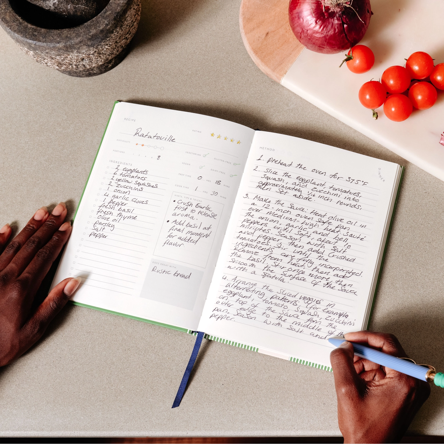 Guided Recipe Journal - Veggie Medley