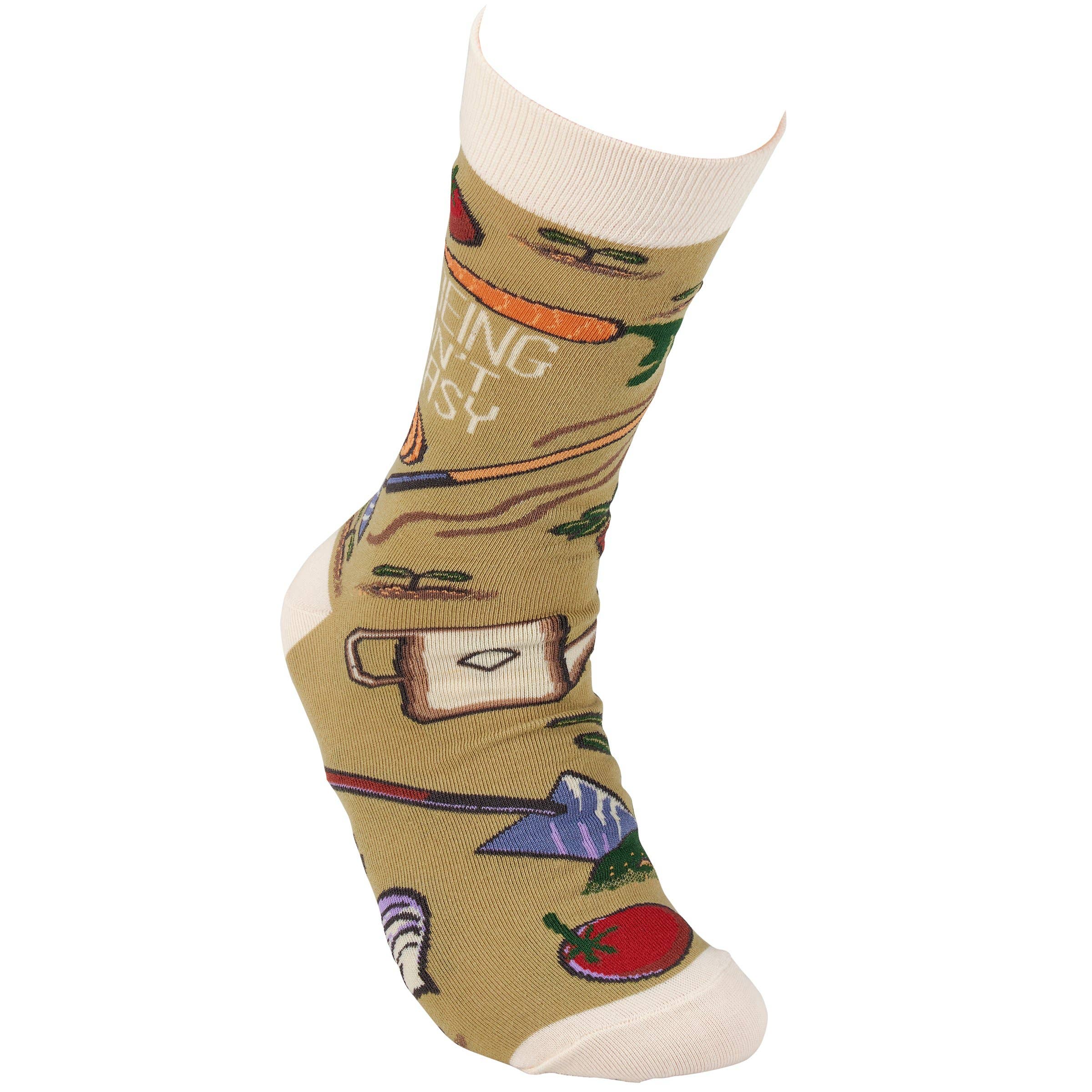 Hoeing Ain't Easy Socks