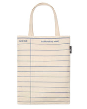 Library Card Tote Bag