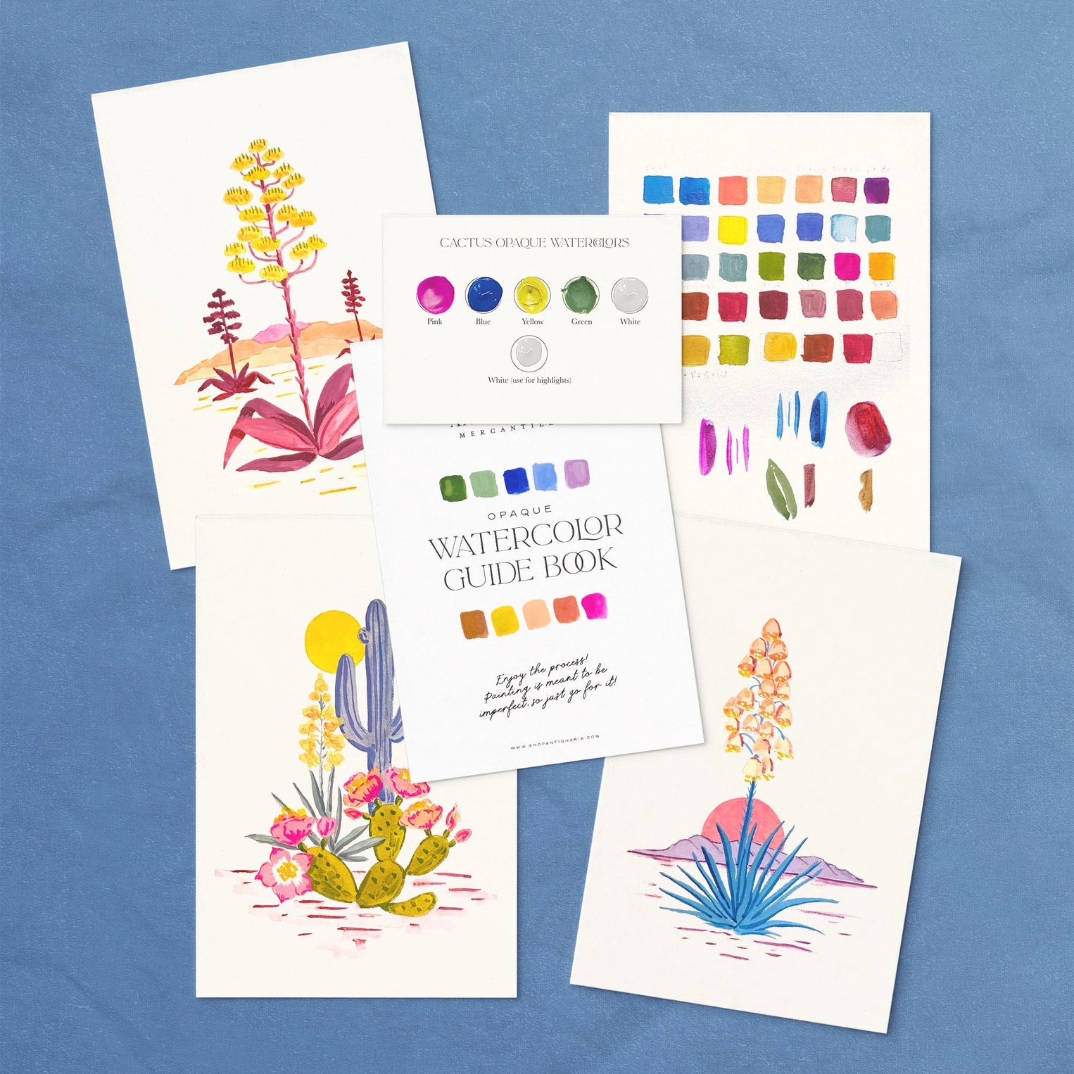 Watercolor Painting Kit : Cactus