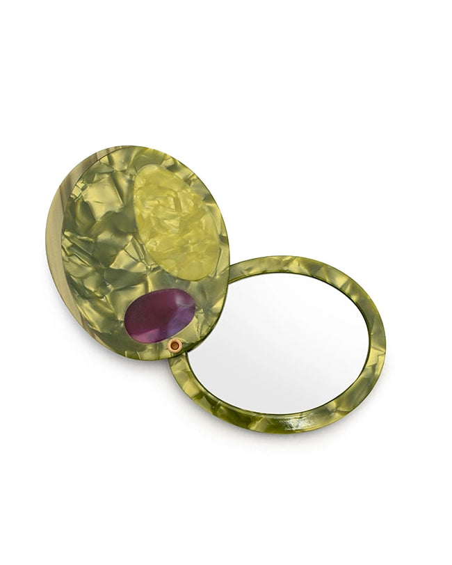 Olive Compact Mirror