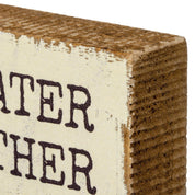 Sweater Weather Block Sign