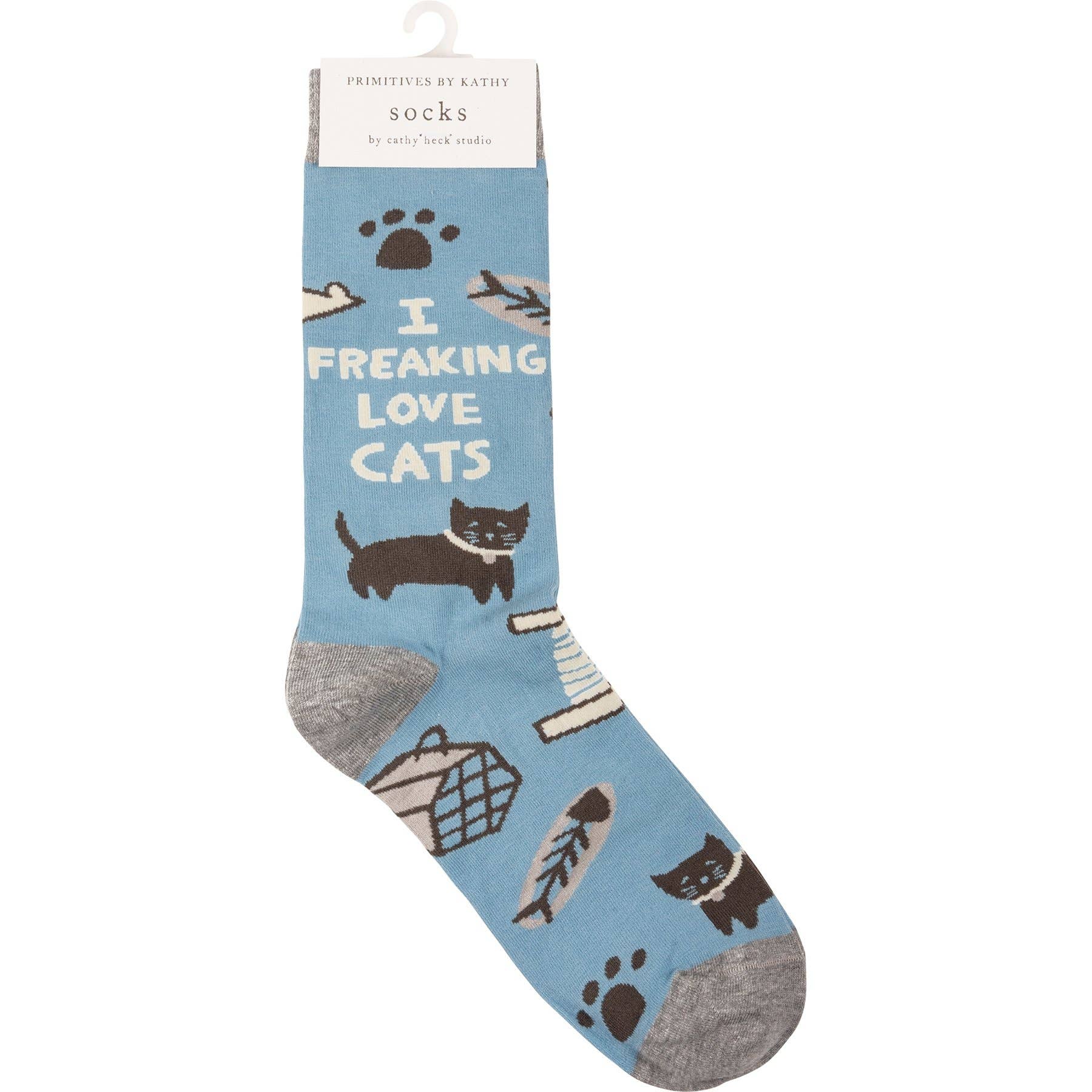 I Freaking Love Cats Socks
