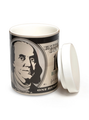 Ceramic Trinket Container - Money / $100 Bill