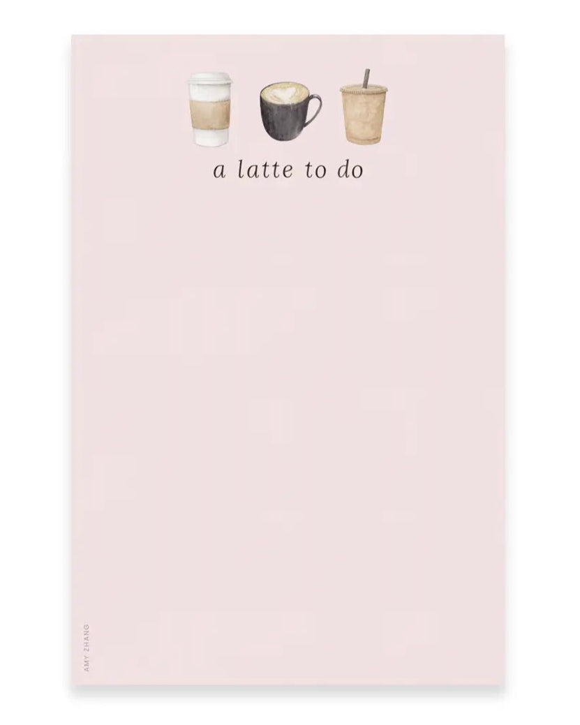 A Latte To Do Notepad
