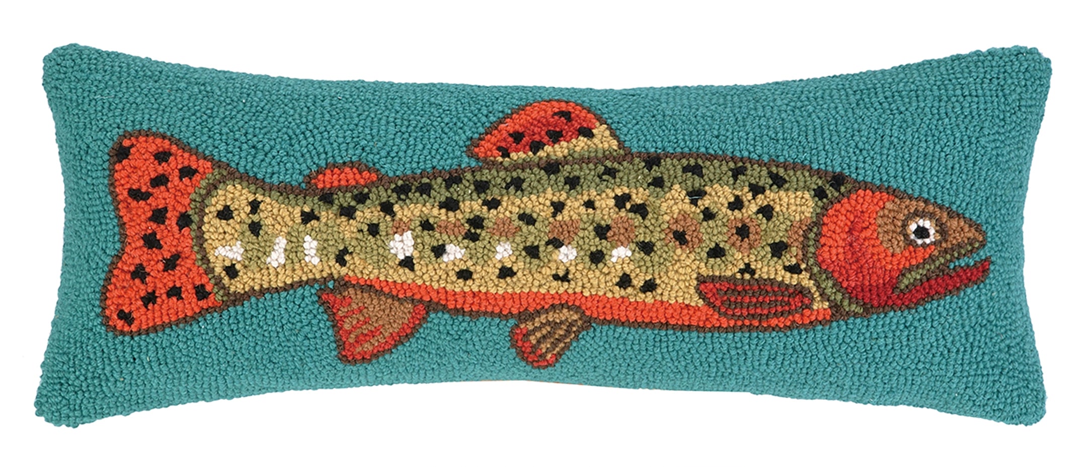 Trout Wool Hook Pillow