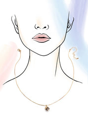 Dice Gold Charm Necklace