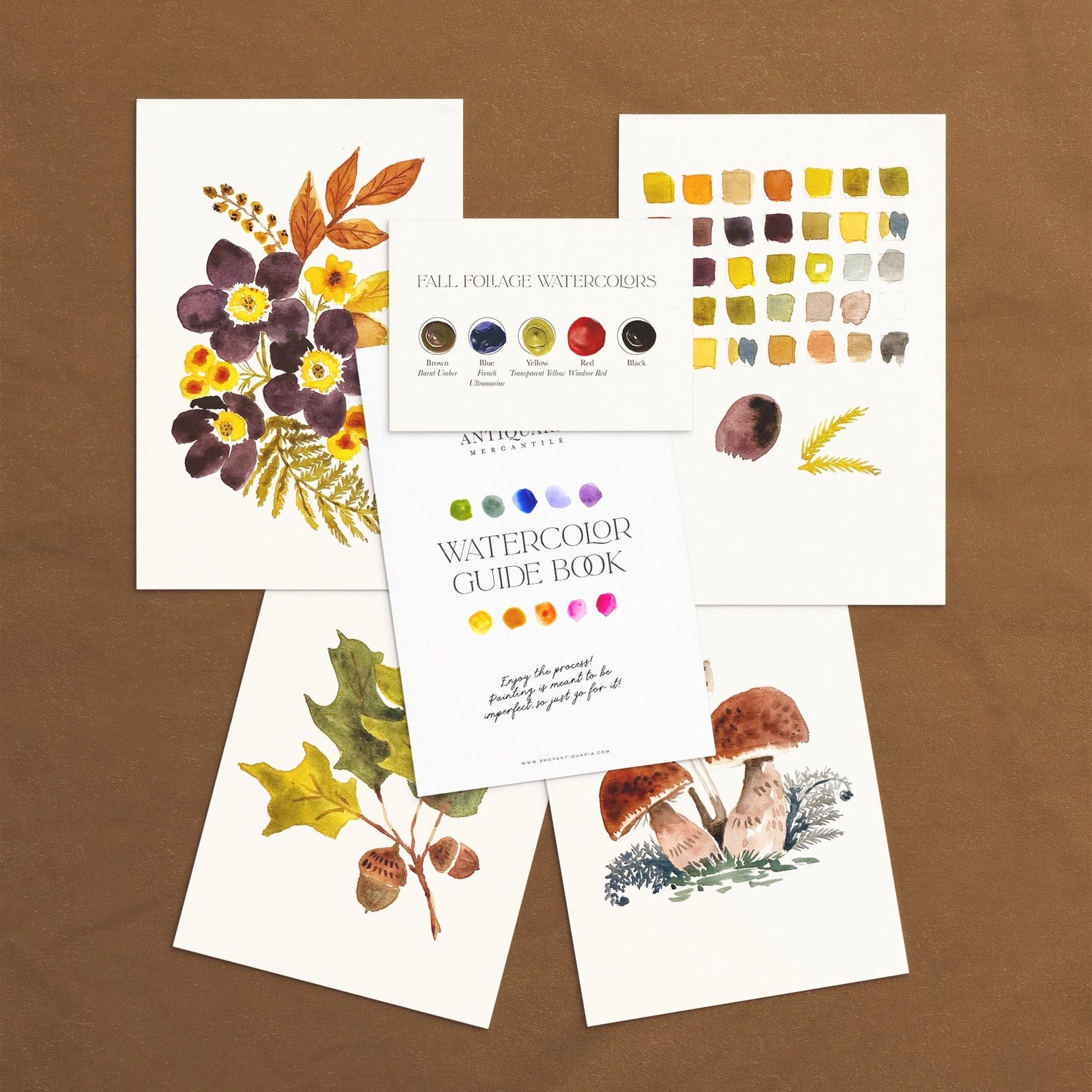 Watercolor Painting Kit : Woodland Botanicals