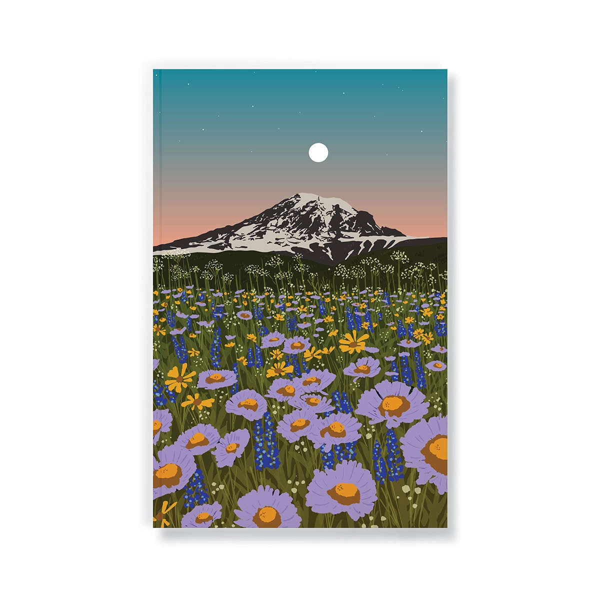 Mountain Flowers Classic Journal Notebook