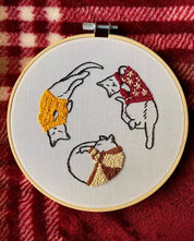 Cozy Sweater Kitties DIY Embroidery Kit