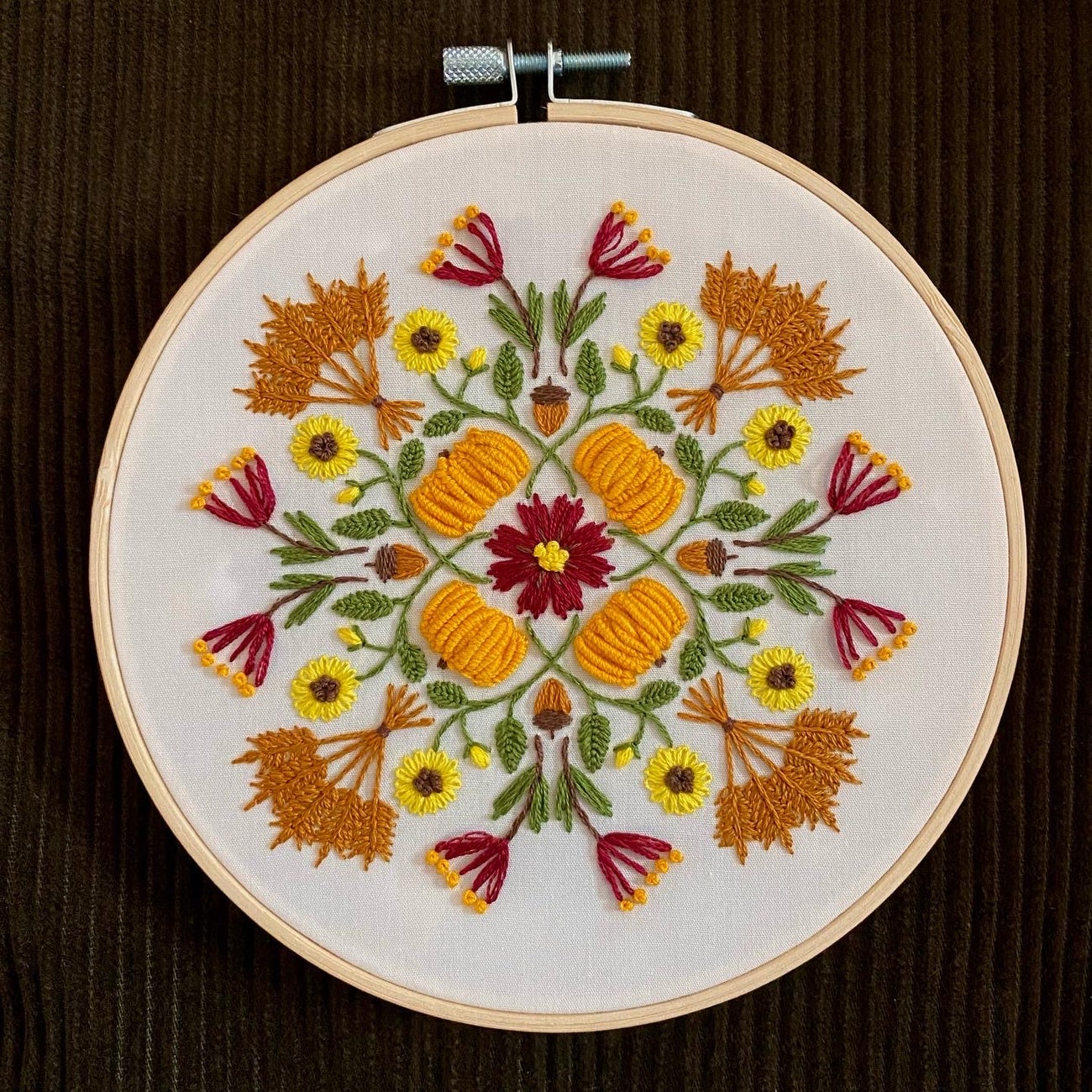 Harvest Mandala DIY Embroidery Kit