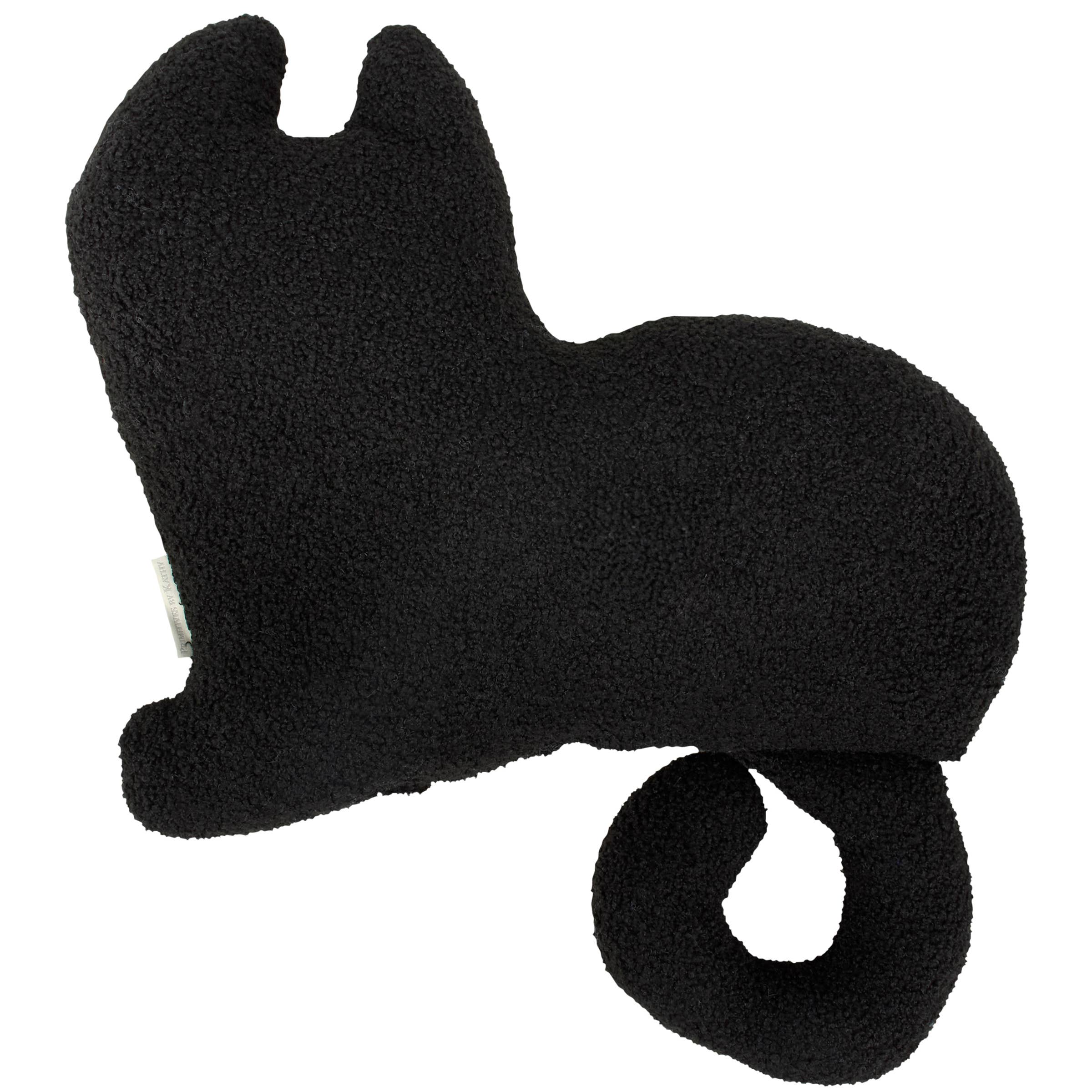Black Cat Shaped Pillow