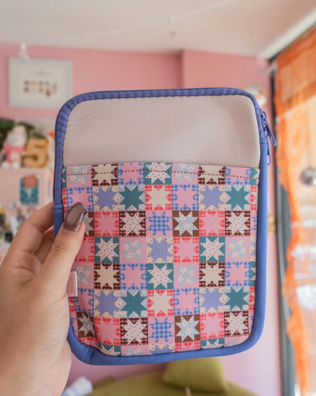 Quilt Kindle & E-Reader Zipper Sleeve