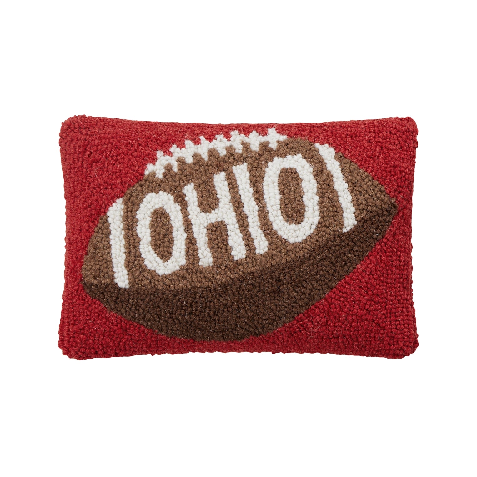 Ohio Football Wool Hook Pillow
