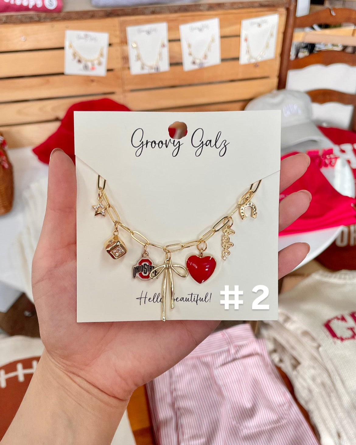 Ohio State Charm Necklaces