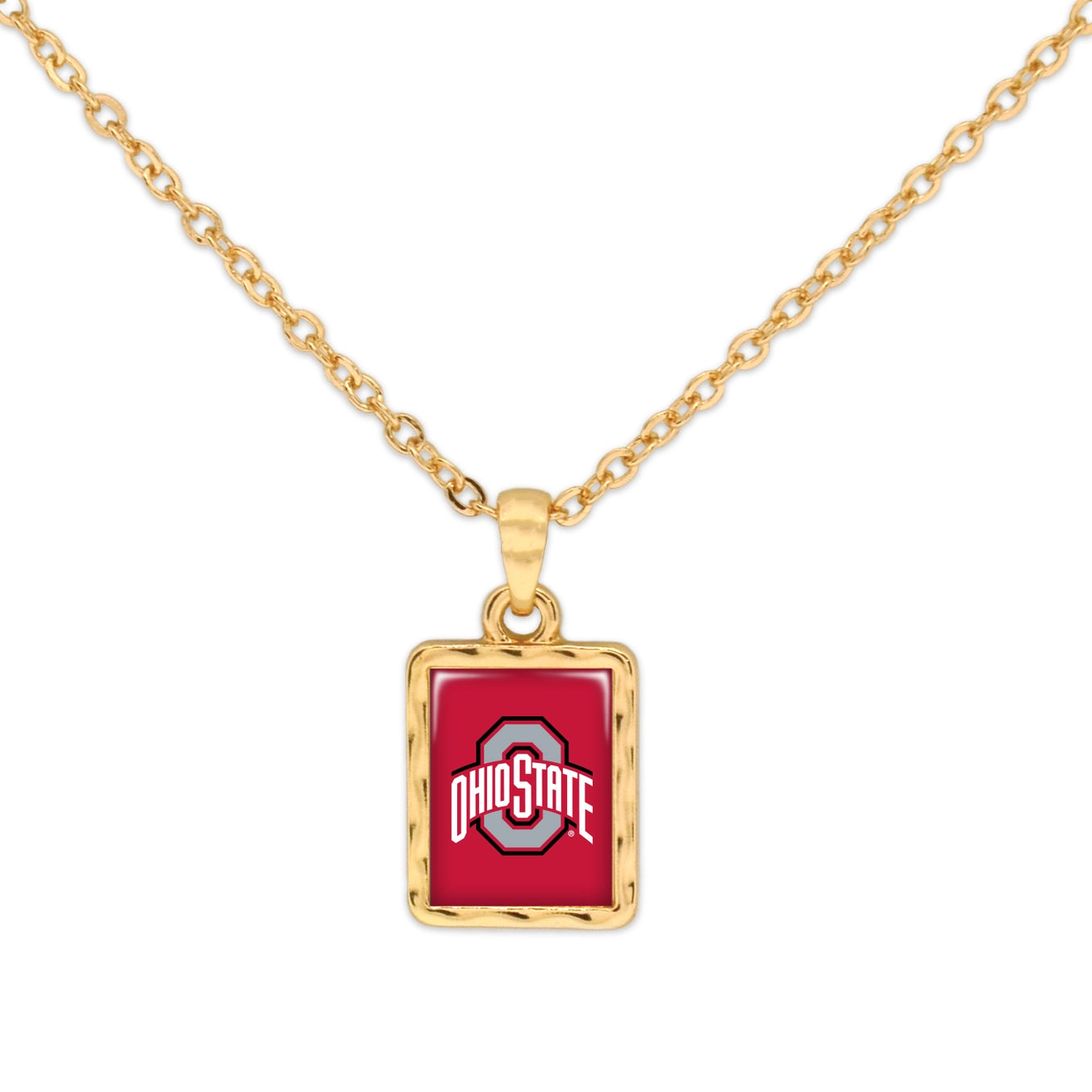 Ohio State Buckeyes Necklace - Square
