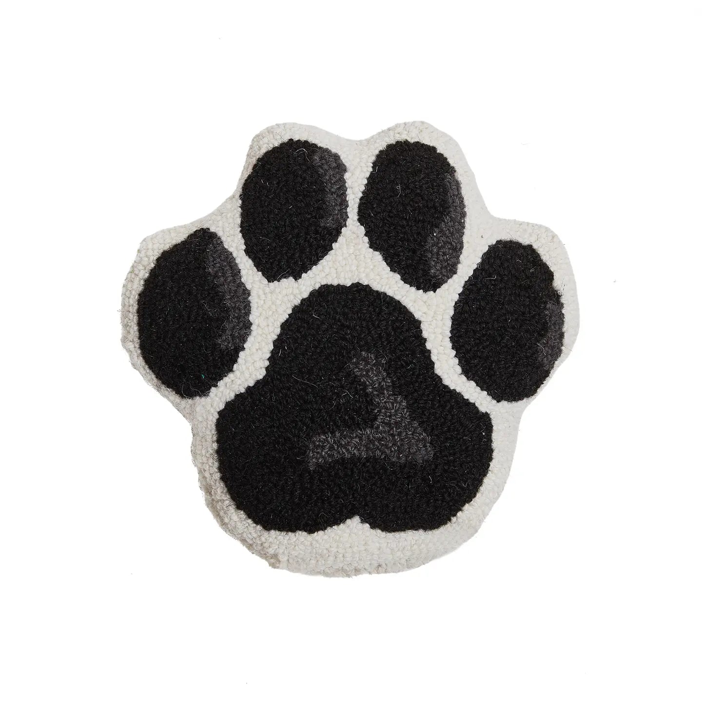 Paw Print Wool Hook Pillow