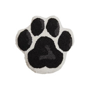 Paw Print Wool Hook Pillow