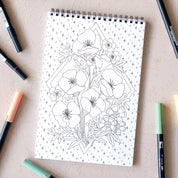 Wildflowers Premium Coloring Book