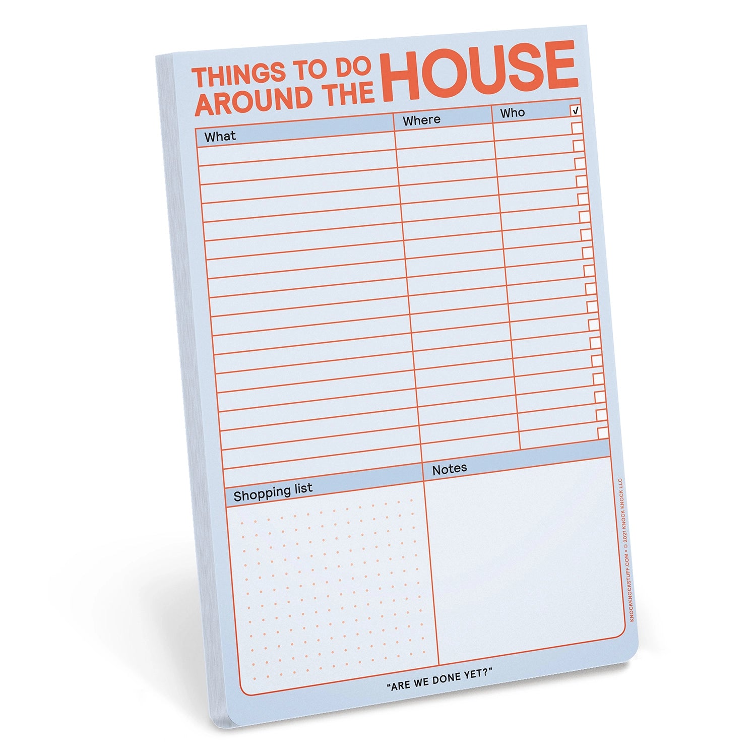 Around The House Notepad w/ Magnet