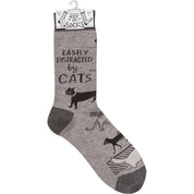Easily Distracted By Cats Socks