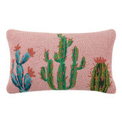 Cactus Wool Hook Pillow (12"x20")