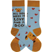 All You Need Is Love And A Dog Socks
