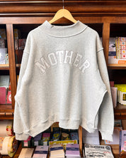 Mother Embroidered Mock Neck Sweatshirt