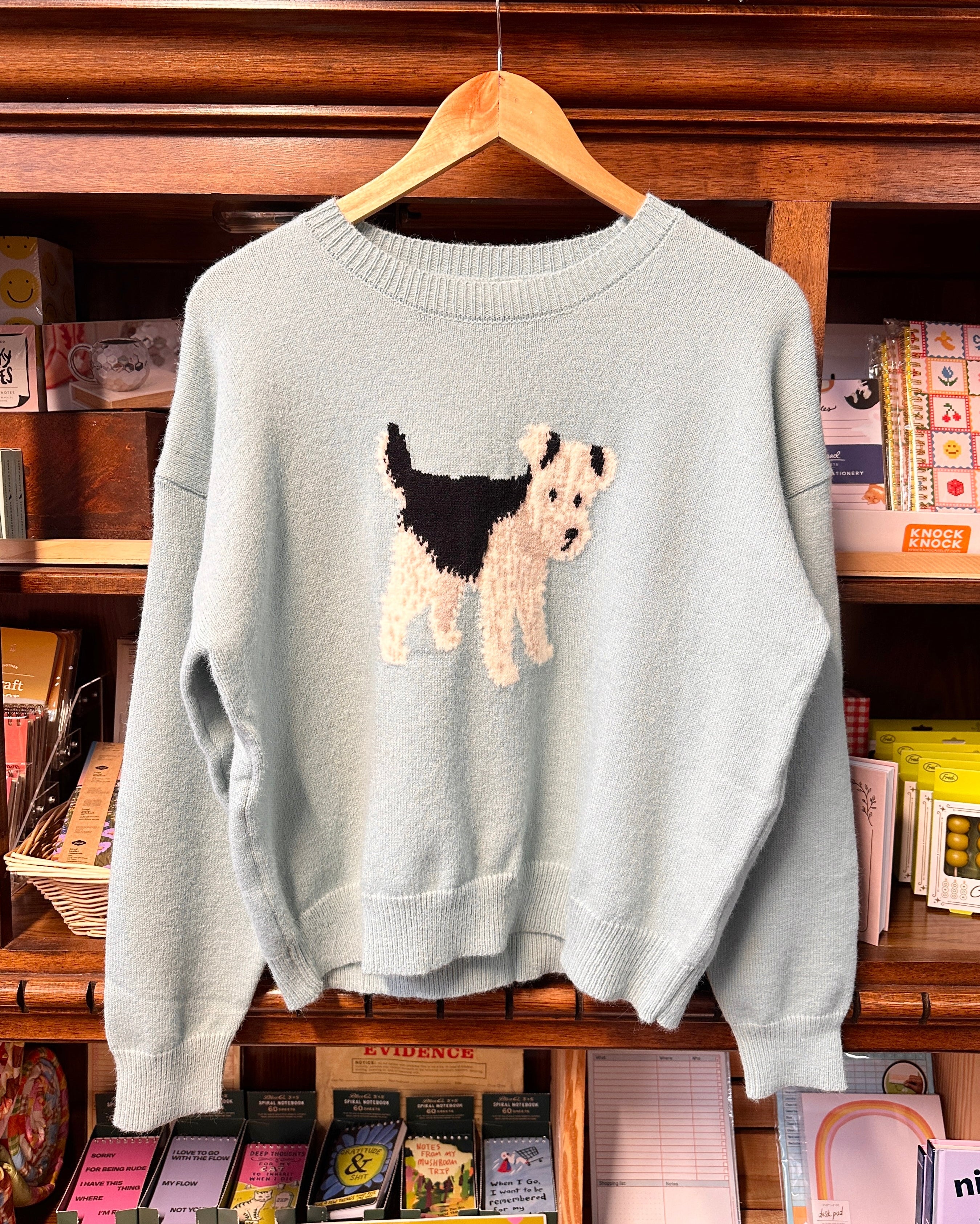 Fox Terrier Dog Knit Sweater