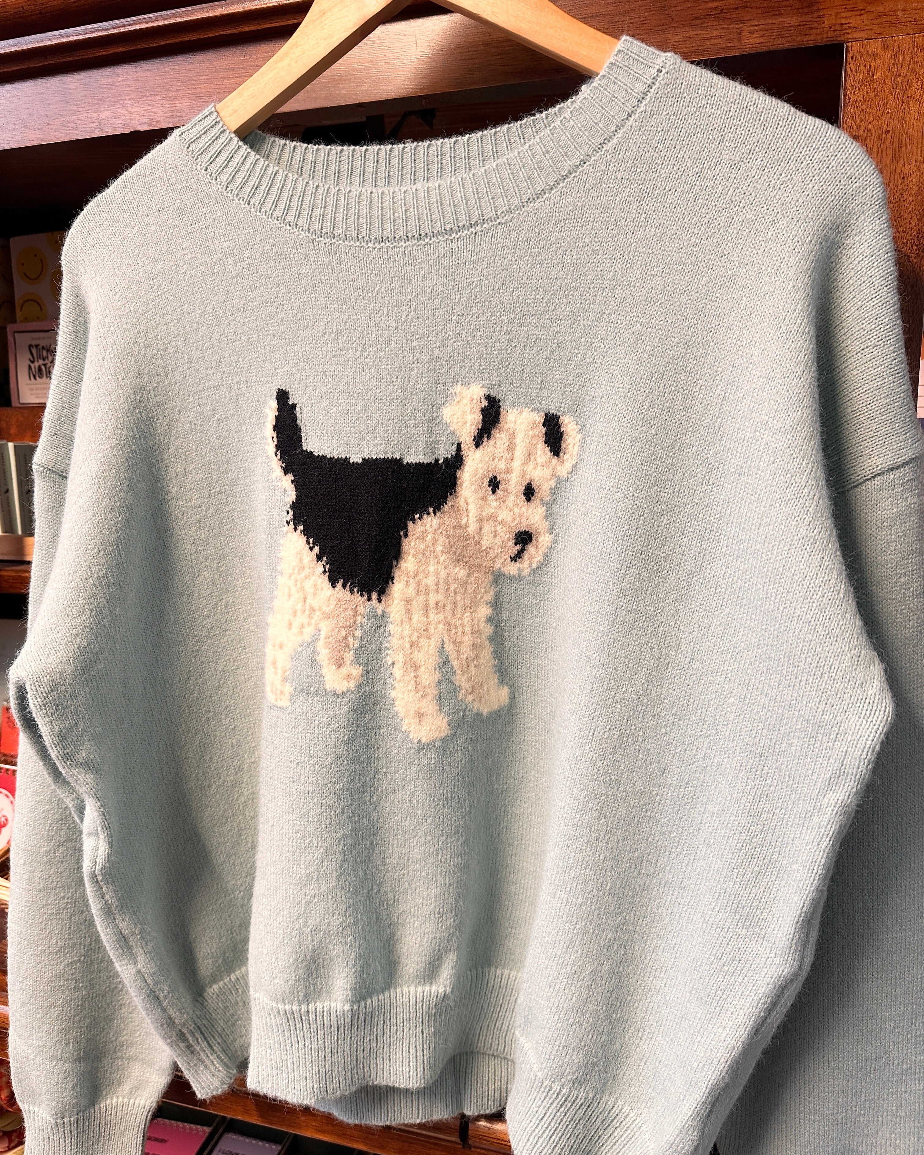 Fox Terrier Dog Knit Sweater