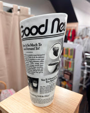 Newspaper Ceramic Vase