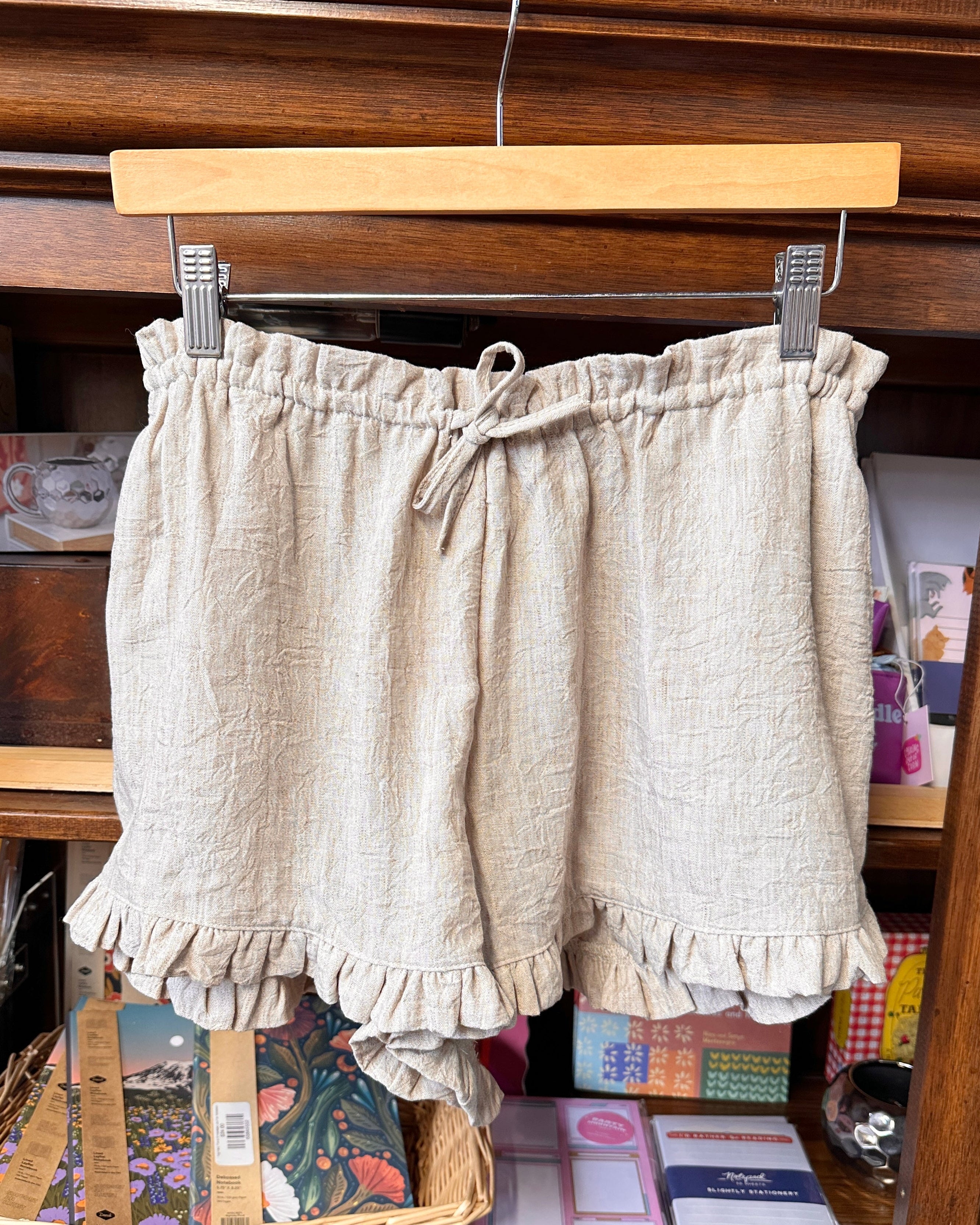 Ruffle Hem Shorts